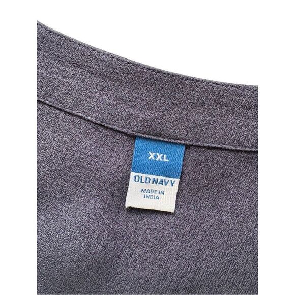 Old Navy waist defined navy peasant blouse - XXL - 🙂3/$15 - Picture 5 of 9